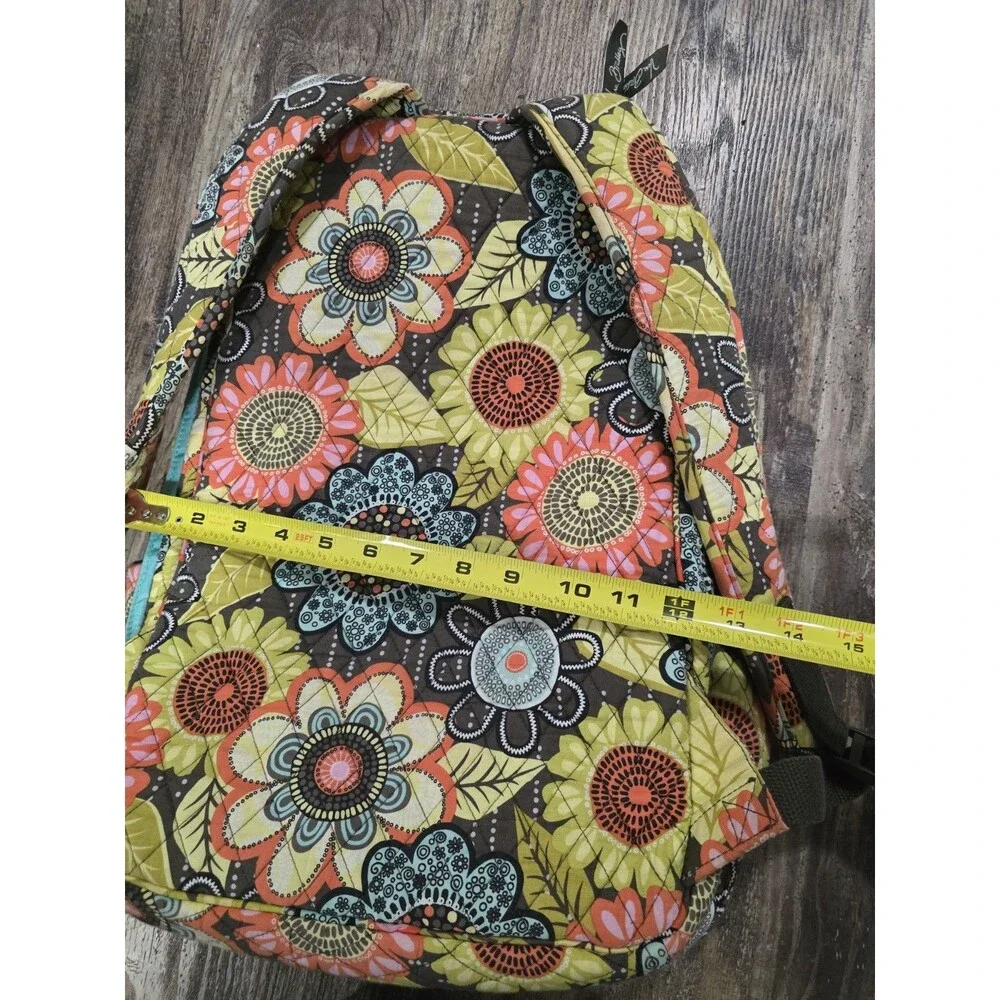 Vera Bradley Flower Shower quilted laptop backpack, discontinued pattern